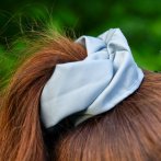 Scrunchie – modrošedá - další pohled