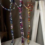 Boho popruh na telefon – tyrkysovo-modrá - čtvrtý obrázek z galerie